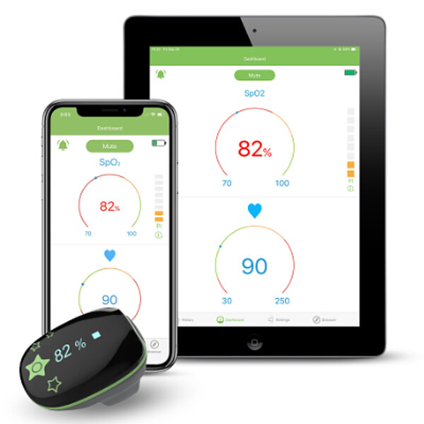 1 Vitacom Tragbares Ringoximeter KidsO2 ™ FiNiFuchs Hilfsmittel Kinderhilfsmittel