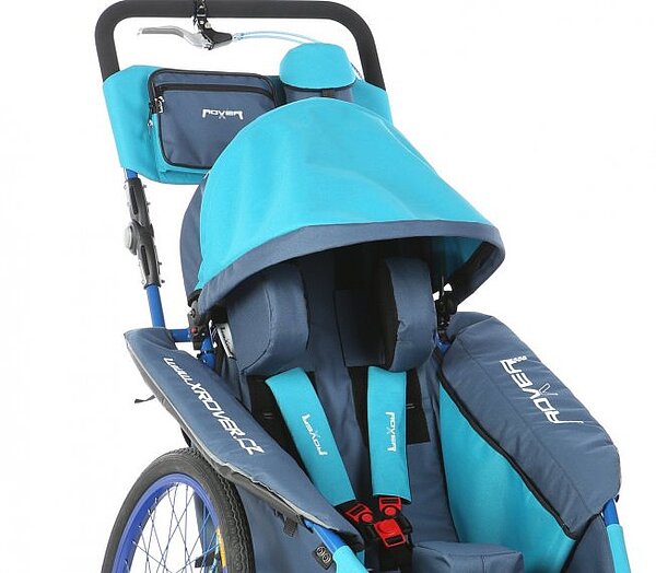 xROVER S Rehabuggy RehaKinder Behinderung Rehakarre Rehafahrradanhänger FiNiFuchs